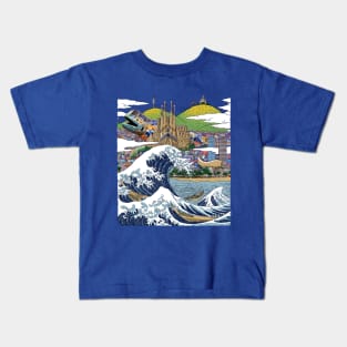 The great wave of Barcelona Kids T-Shirt